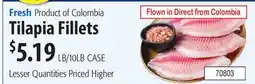Restaurant Depot Fresh Product of Colombia Tilapia Fillets offer