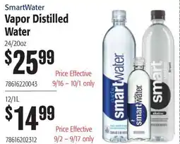 Restaurant Depot SmartWater Vapor Distilled Water offer