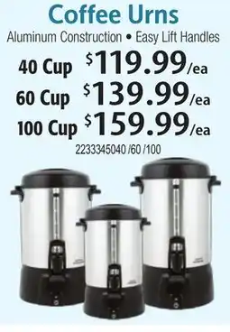 Restaurant Depot Coffee Urns offer