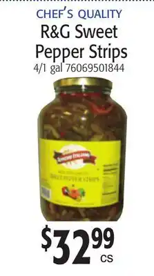 Restaurant Depot CHEF'S QUALITY R&G Sweet Pepper Strips offer