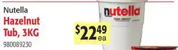 Restaurant Depot Nutella Hazelnut Tub offer