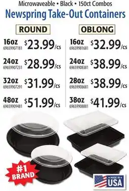 Restaurant Depot Newspring Take-Out Containers offer