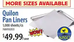Restaurant Depot Quilon Pan Liners offer