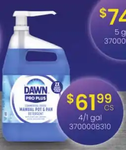 Restaurant Depot DAWN PRO PLUS COMMERCIAL GRADE MANUAL POT & PAN DETERGENT offer