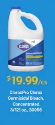 Restaurant Depot CloroxPro Clorox Germicidal Bleach, Concentrated offer