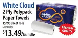 Restaurant Depot White Cloud 2 Ply Polypack Paper Towels offer
