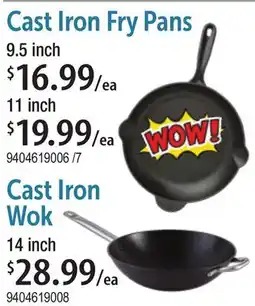 Restaurant Depot Cast Iron Fry Pans Cast Iron Wok offer
