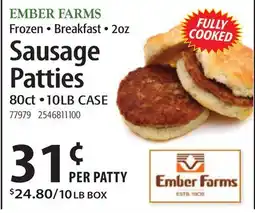 Restaurant Depot EMBER FARMS Sausage Patties offer