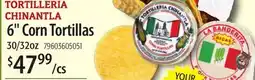 Restaurant Depot TORTILLERIA CHINANTLA 6 Corn Tortillas offer