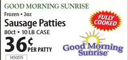 Restaurant Depot GOOD MORNING SUNRISE Sausage Patties offer