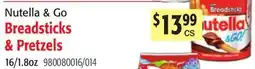 Restaurant Depot Nutella & Go Breadsticks & Pretzels offer
