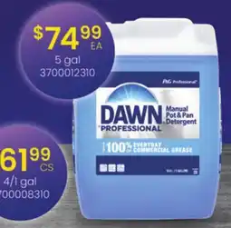 Restaurant Depot DAWN PROFESSIONAL Manual Pot & Pan Detergent offer