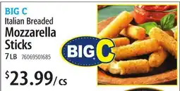Restaurant Depot BIG C Italian Breaded Mozzarella Sticks offer