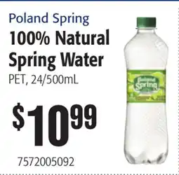 Restaurant Depot Poland Spring 100% Natural Spring Water offer