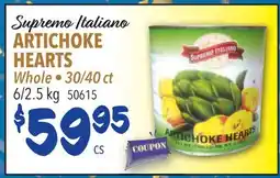 Restaurant Depot Supremo Italiano ARTICHOKE HEARTS offer