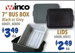 Restaurant Depot WINCO 7 BUS BOX offer