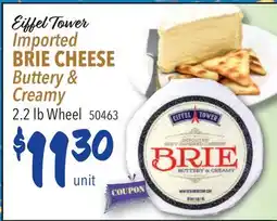 Restaurant Depot Eiffel Tower Imported BRIE CHEESE Buttery & Creamy offer