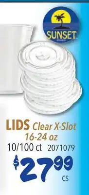 Restaurant Depot LIDS Clear X-Slot offer