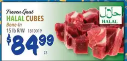Restaurant Depot Frozen Goat HALAL CUBES offer