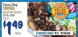 Restaurant Depot Frozen Beef TRIPAS offer