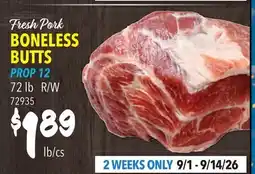 Restaurant Depot Fresh Pork BONELESS BUTTS offer