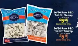 Restaurant Depot 16/20 Raw, P&D Tail-On Shrimp, 26/30 Raw, P&D Tail-Off Shrimp offer