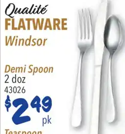 Restaurant Depot Qualité FLATWARE Windsor Demi Spoon offer