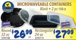 Restaurant Depot MICROWAVEABLE CONTAINERS offer