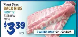 Restaurant Depot Fresh Pork BACK RIBS offer