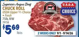 Restaurant Depot Superior Angus Beef CHUCK ROLL offer