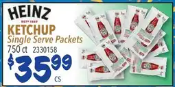 Restaurant Depot HEINZ Ketchup Single Serve Packets offer