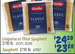 Restaurant Depot Linguine or Thick Spaghetti or Spaghetti offer