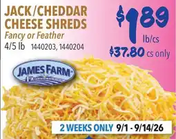 Restaurant Depot JACK/CHEDDAR CHEESE SHREDS offer