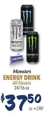 Restaurant Depot Monster ENERGY DRINK offer