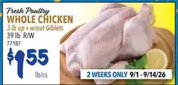 Restaurant Depot Fresh Poultry WHOLE CHICKEN offer