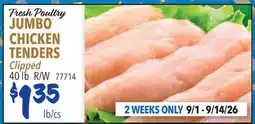 Restaurant Depot Fresh Poultry JUMBO CHICKEN TENDERS offer