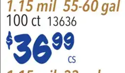 Restaurant Depot 1.15 mil 55-60 gal 100 ct offer