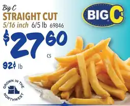 Restaurant Depot Big C STRAIGHT CUT offer