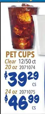 Restaurant Depot PET CUPS offer