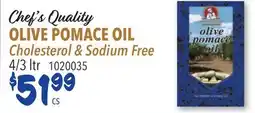 Restaurant Depot Chef's Quality OLIVE POMACE OIL offer