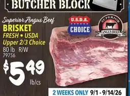 Restaurant Depot BRISKET offer