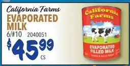 Restaurant Depot CALIFORNIA FARMS EVAPORATED MILK offer