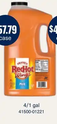 Restaurant Depot FRANCKY'S Red Hot Wings offer