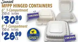 Restaurant Depot Sunset MFPP HINGED CONTAINERS offer