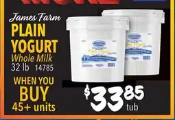 Restaurant Depot James Farm PLAIN YOGURT offer