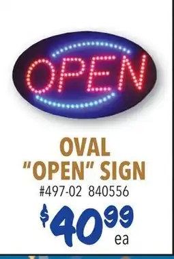 Restaurant Depot OVAL OPEN SIGN offer