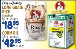 Restaurant Depot Chef's Quality LONG GRAIN RICE Enriched offer