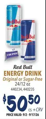 Restaurant Depot Red Bull ENERGY DRINK offer