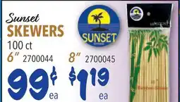 Restaurant Depot Sunset SKEWERS offer
