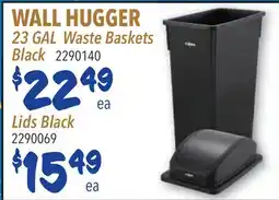 Restaurant Depot WALL HUGGER 23 GAL Waste Baskets offer
